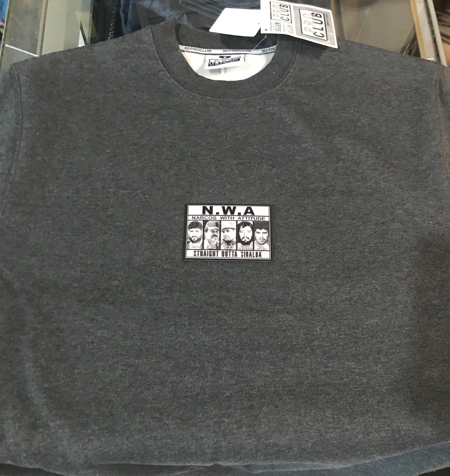 N.W.A. Narcos With Attitude crewneck