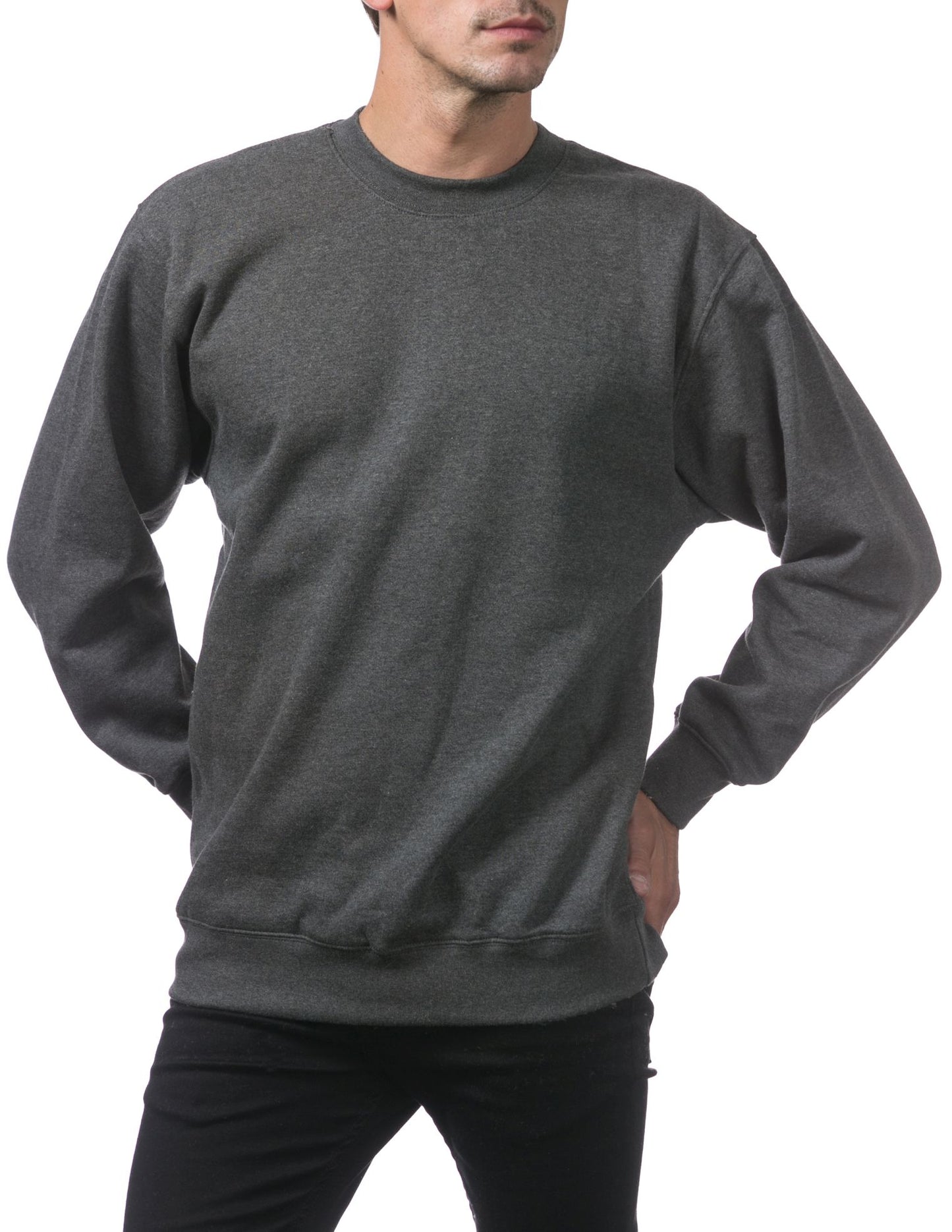 Heavyweight Crew Neck Fleece Pullover Sweater (13oz)