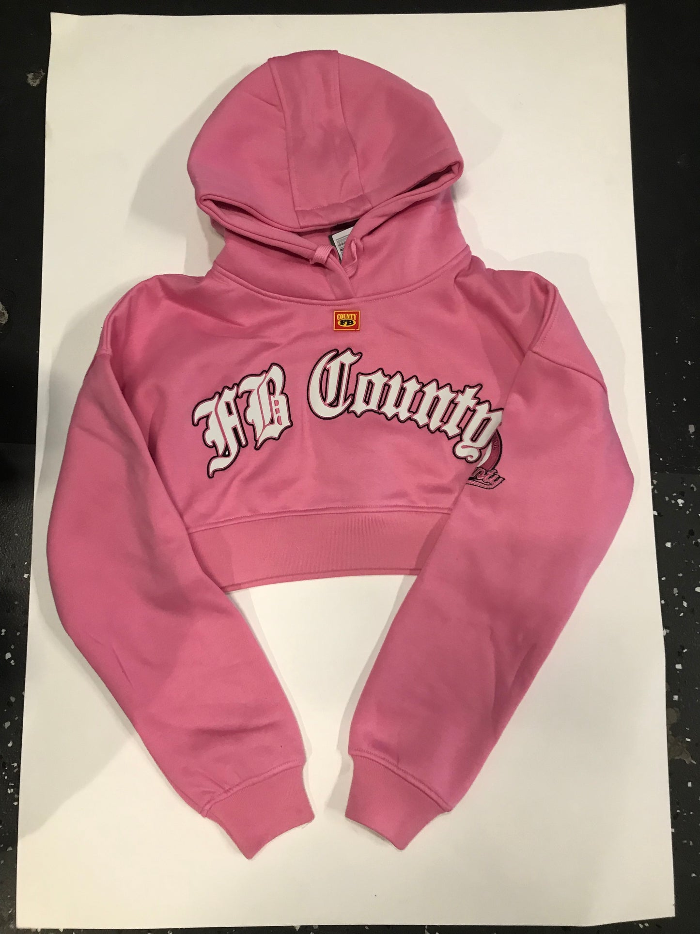 FB county cropped hoodie