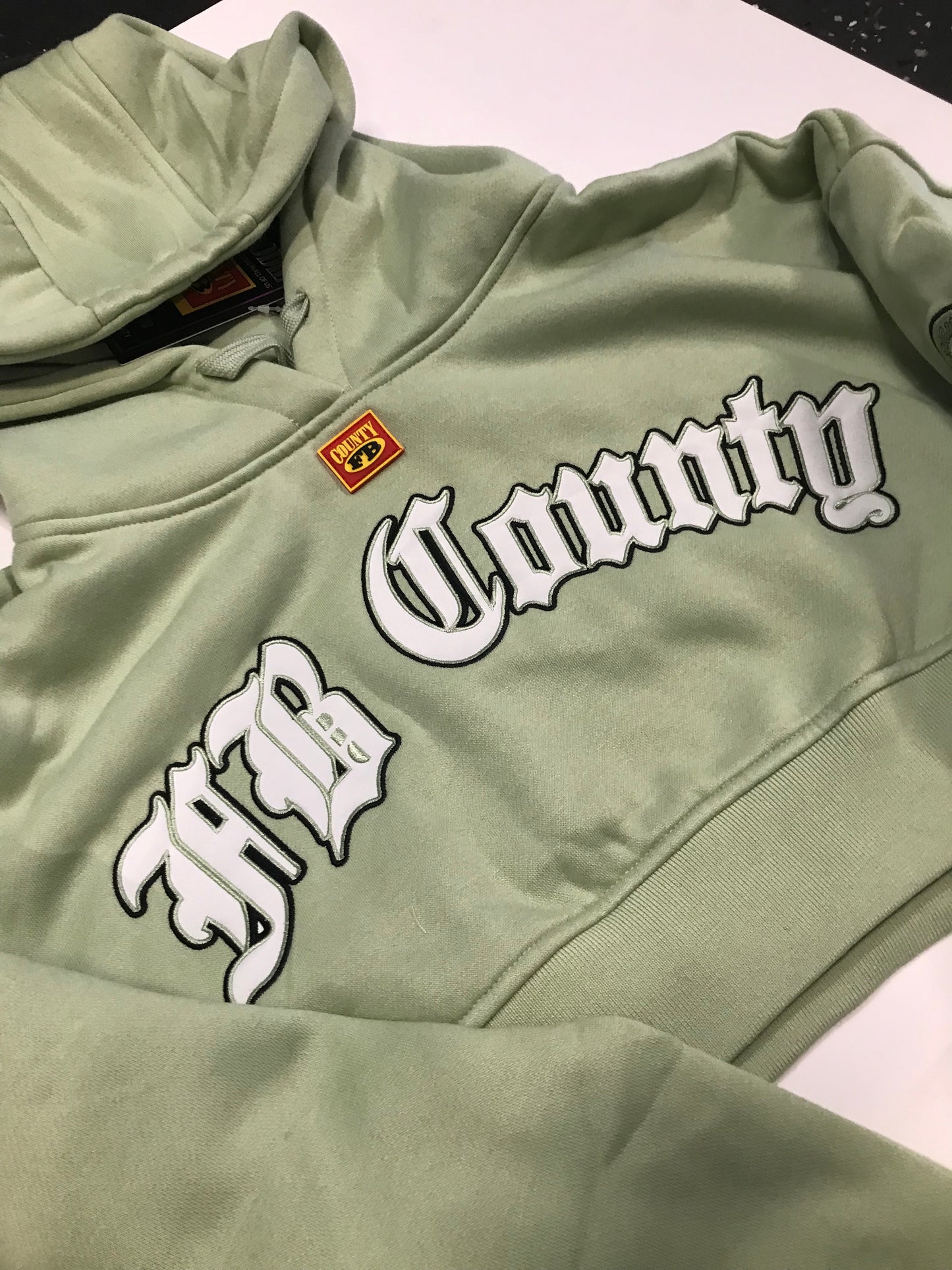 FB county cropped hoodie