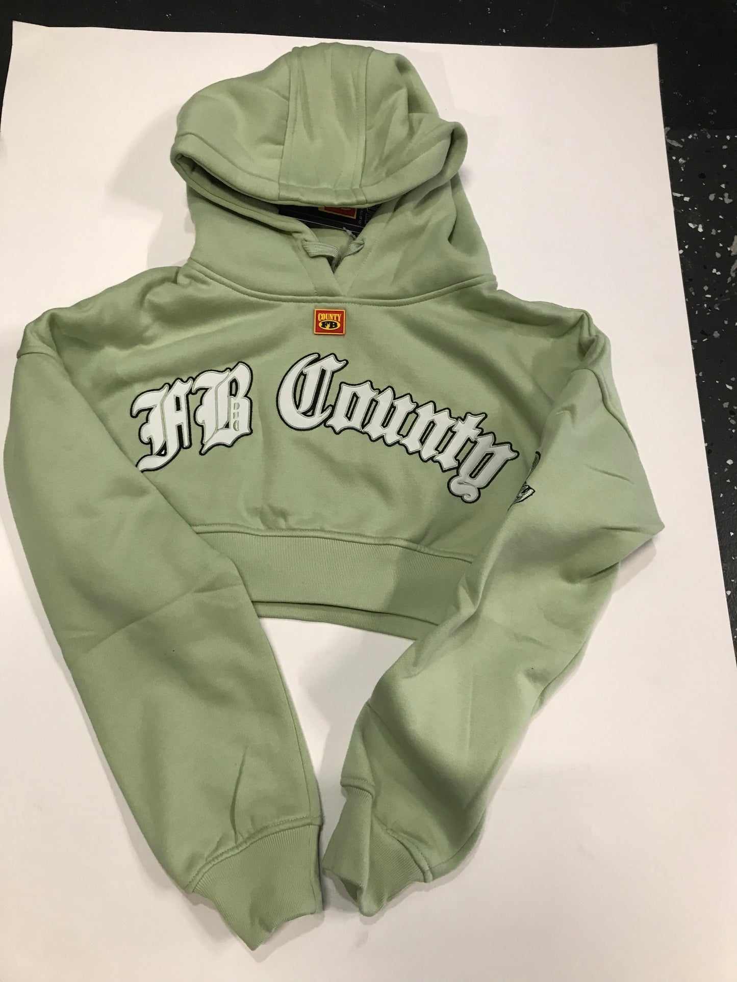 FB county cropped hoodie