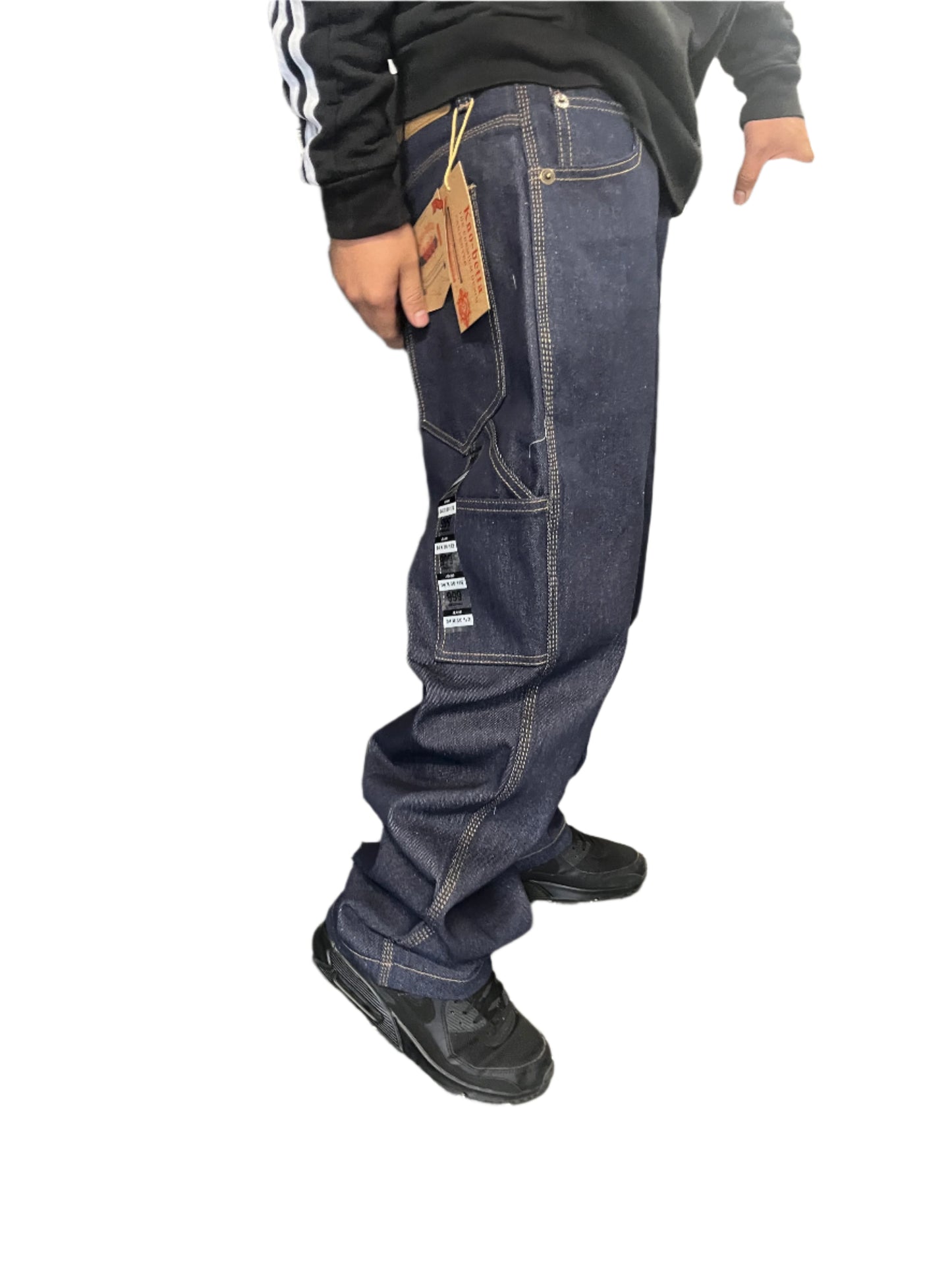 Kno-betta 999  Raw Black , Raw Indigo Jeans denim carpenter