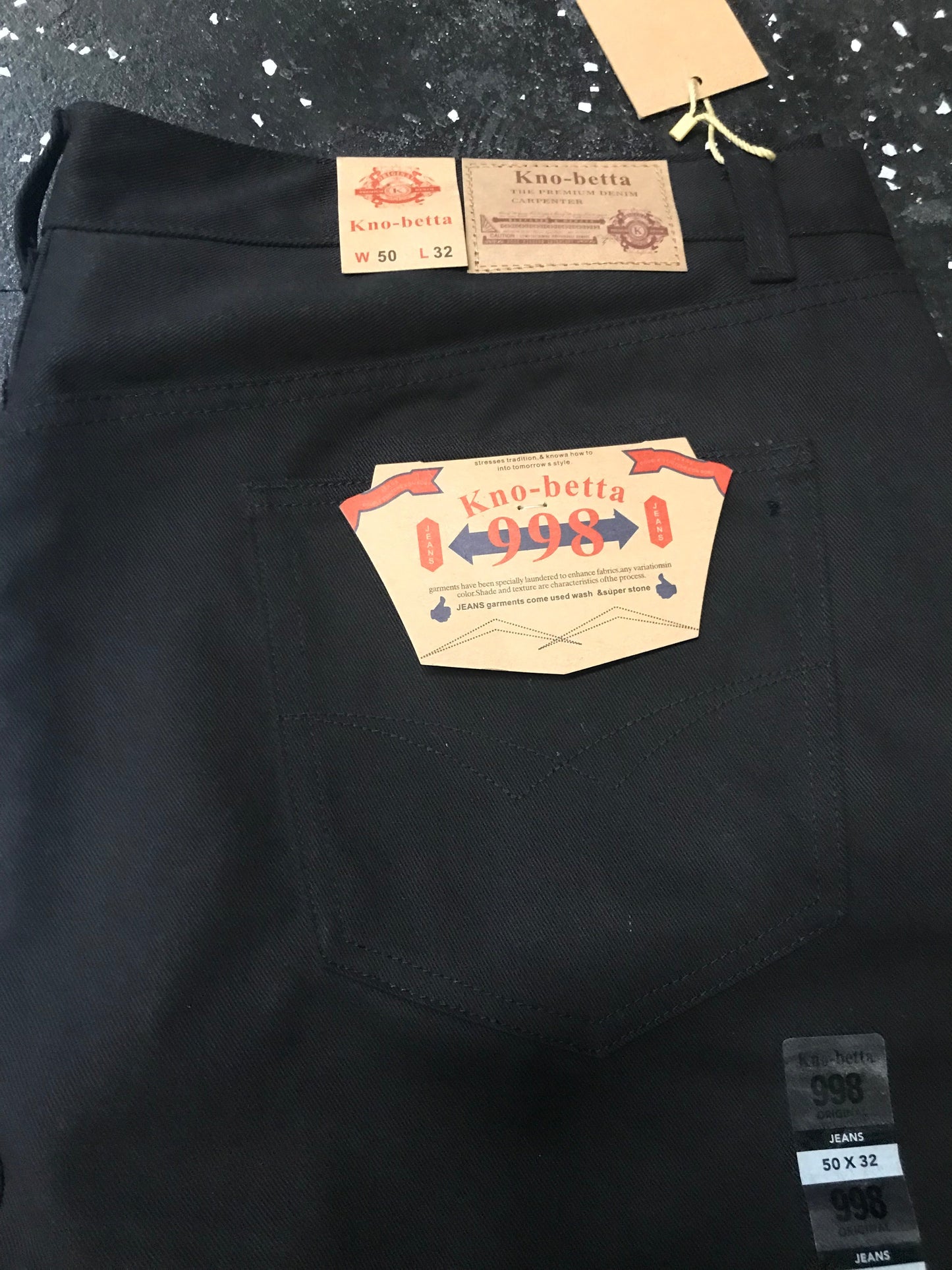 KNO-BETTA 998 PANTS JET BLACK, D. GRAY