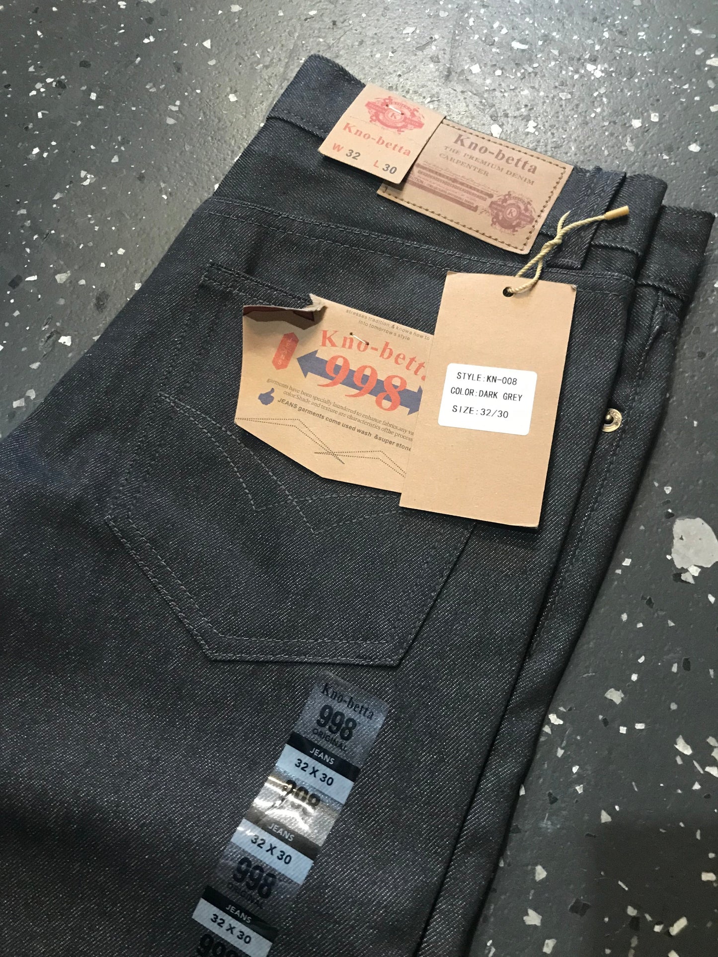 KNO-BETTA 998 PANTS JET BLACK, D. GRAY