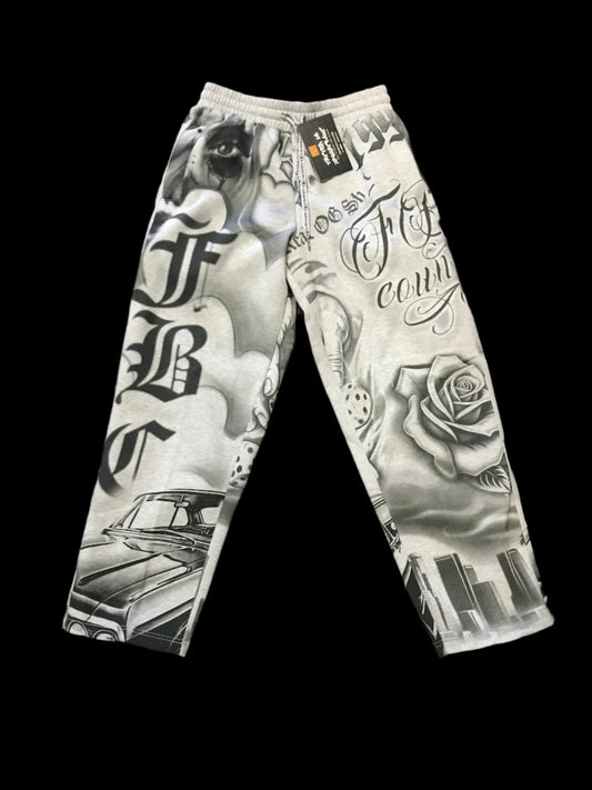 FB county tatted up sweatpants