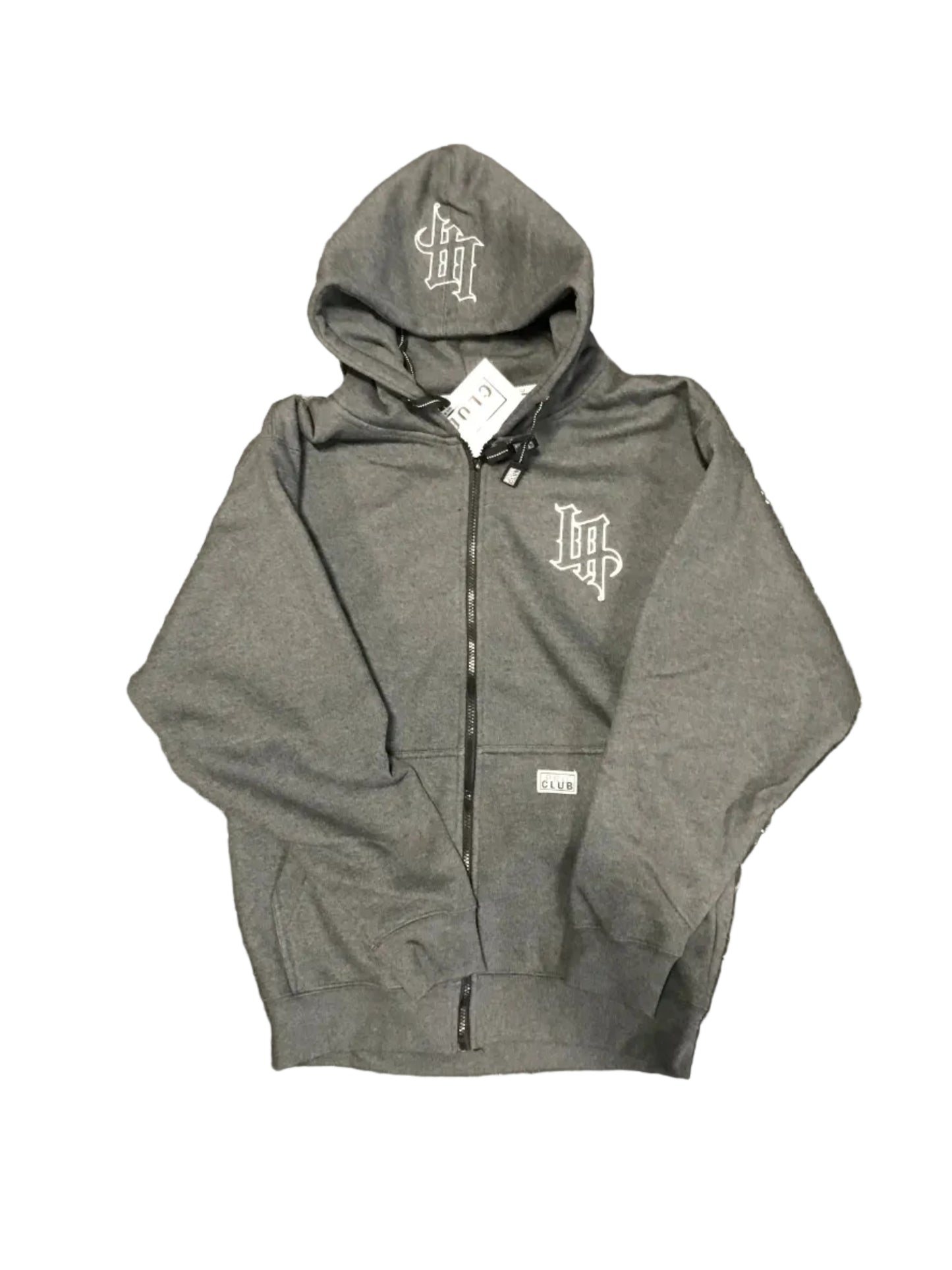 PRO CLUB ZIP UP Hoodie LA on left chest embroidered