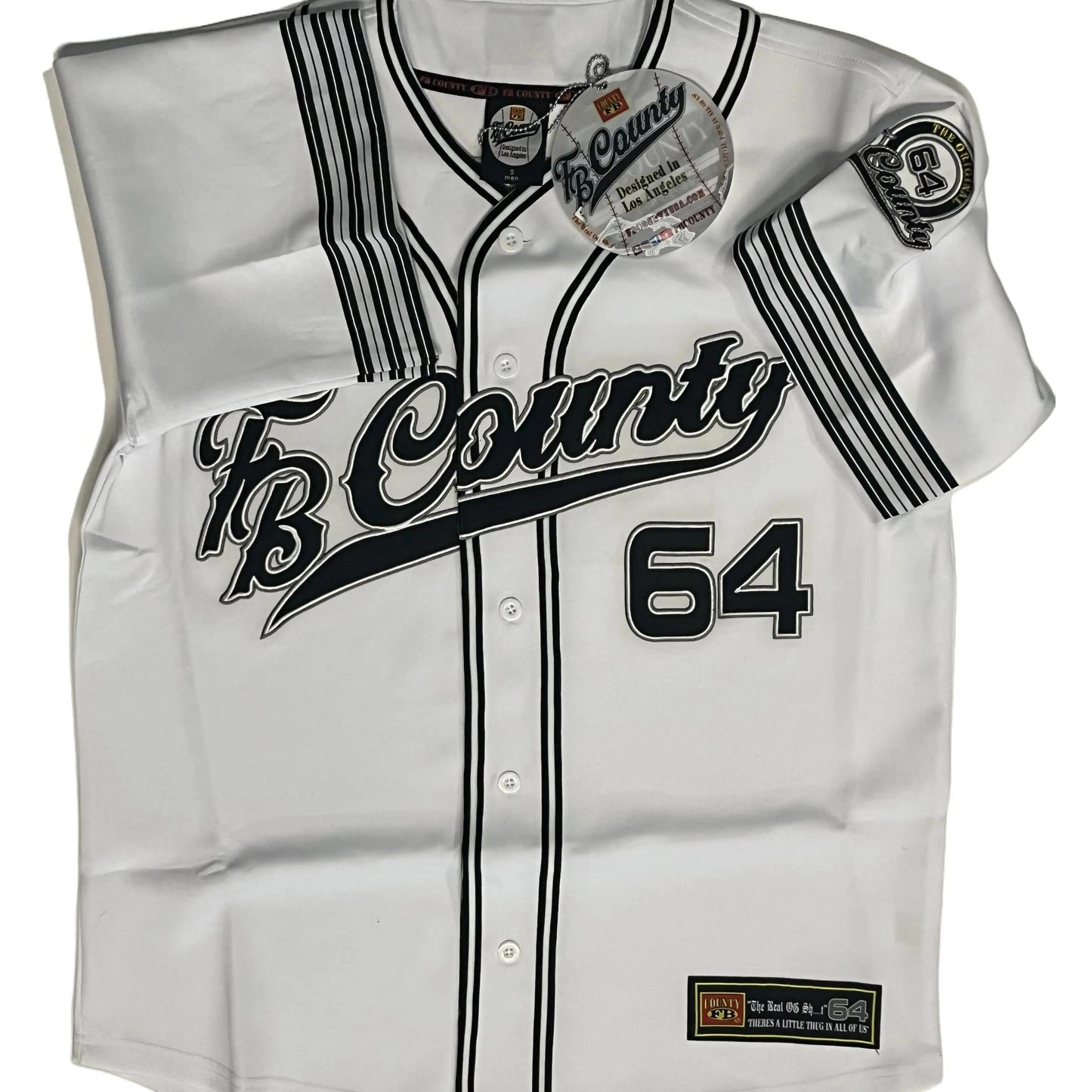 FB County Mens Baseball Classic Signature Jersey / White